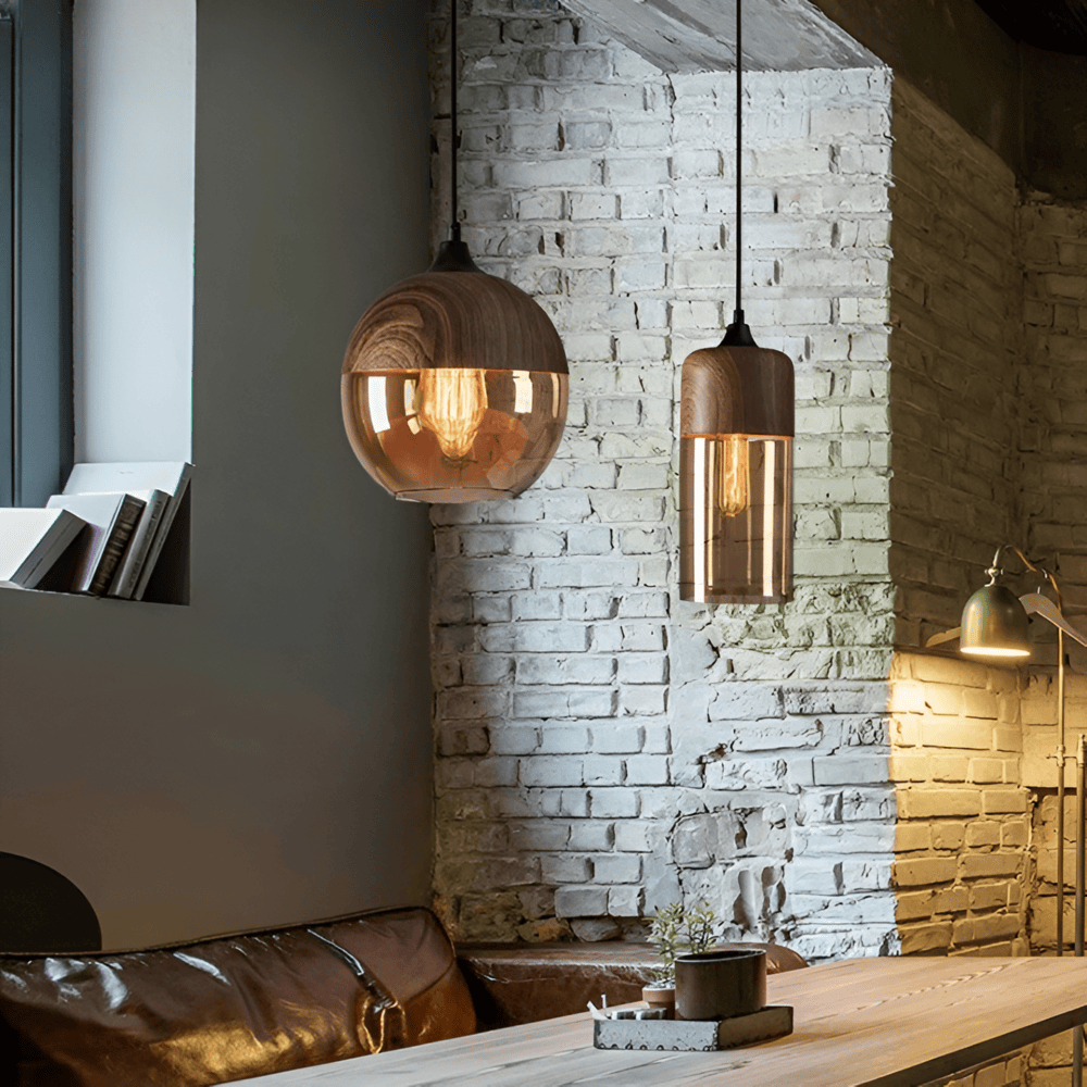 Loftoria – Lampada a sospensione retro-moderna in vetro