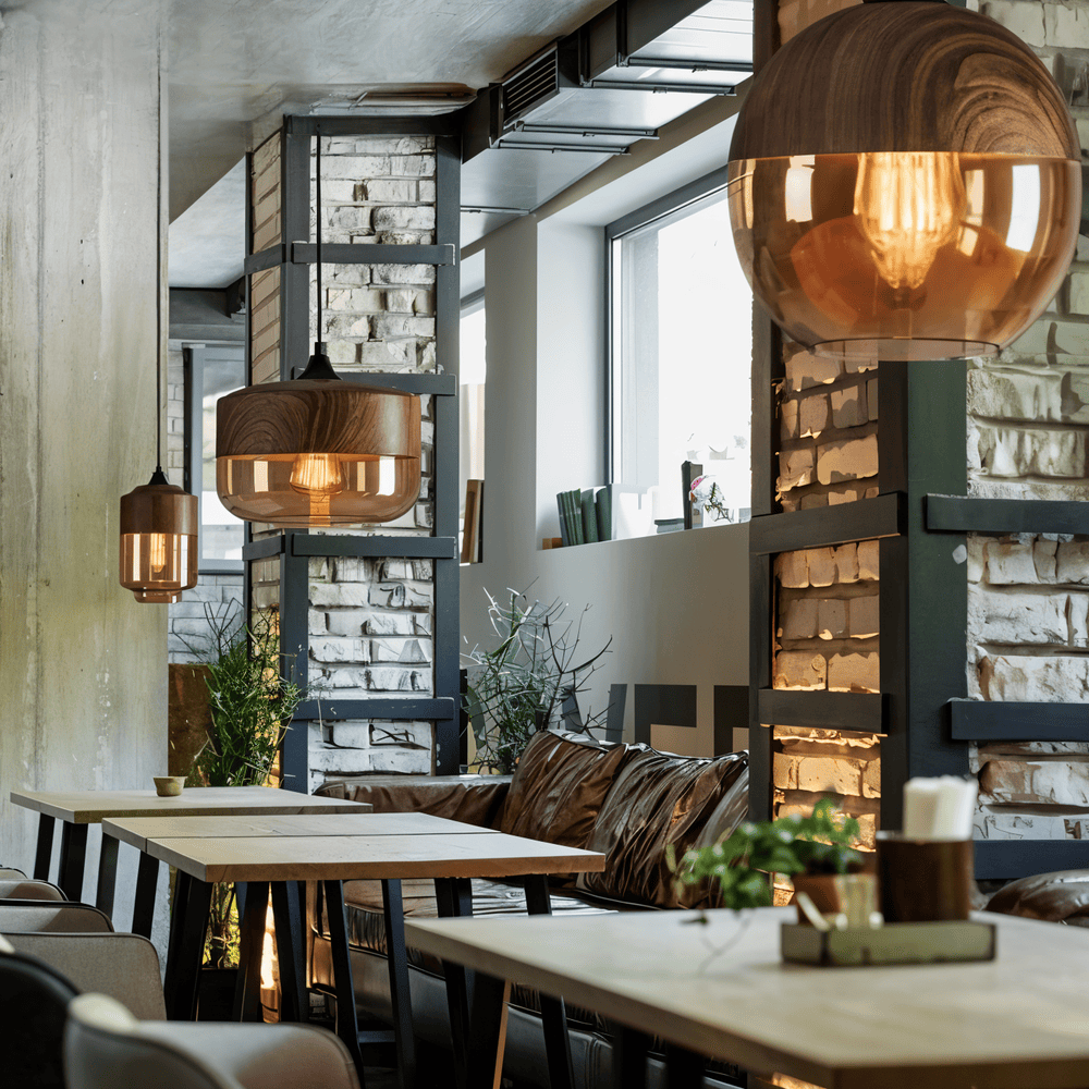 Loftoria – Lampada a sospensione retro-moderna in vetro