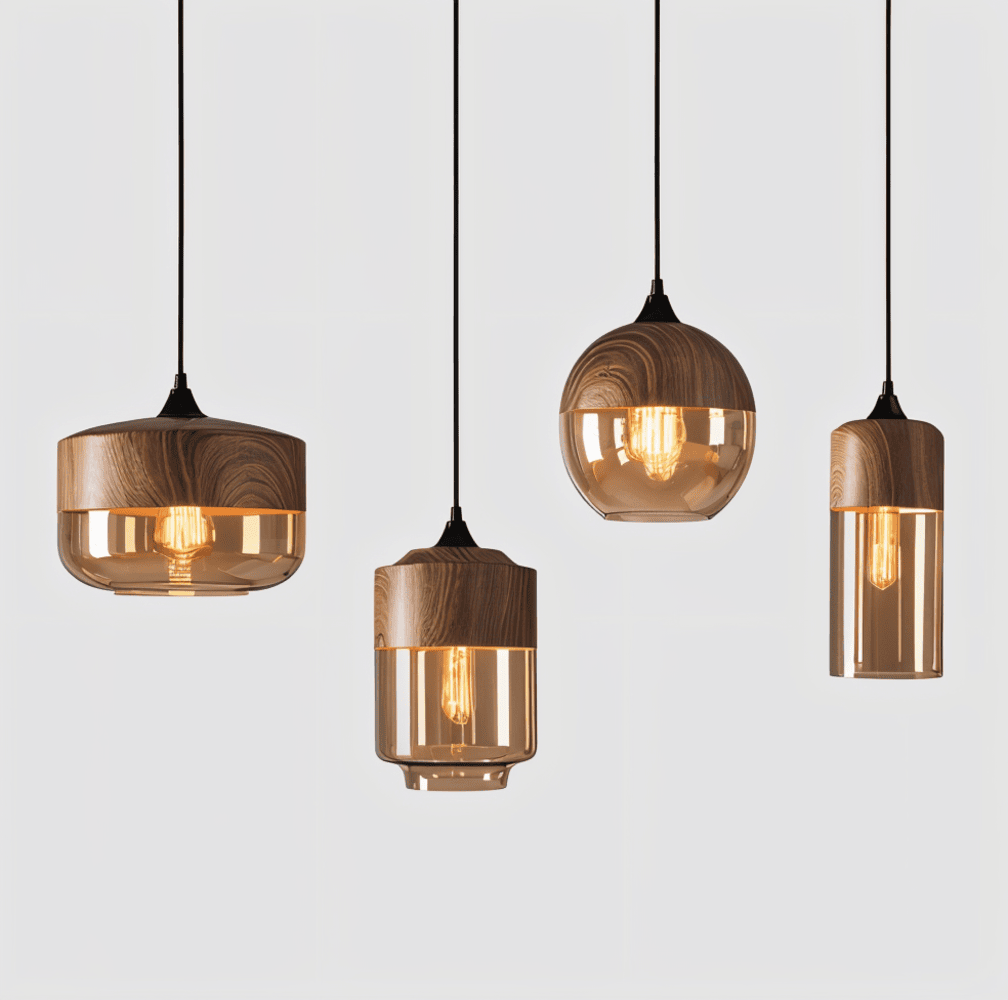 Loftoria – Lampada a sospensione retro-moderna in vetro