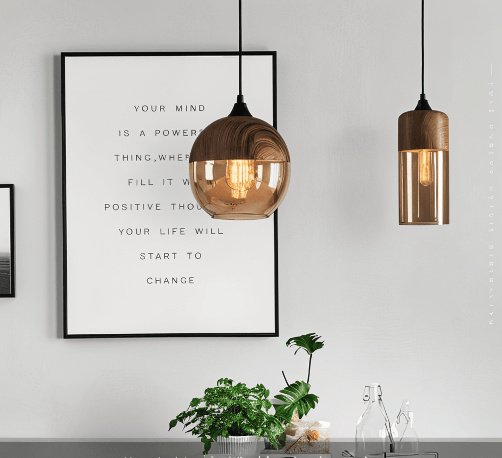 Loftoria – Lampada a sospensione retro-moderna in vetro