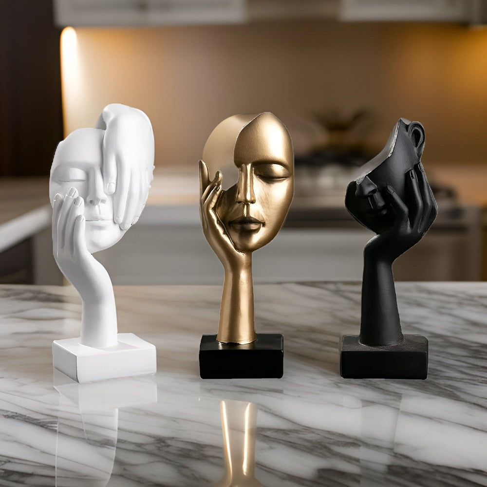 ThinkForm Scultura – Figura Decorativa Astratta Moderna in Resina