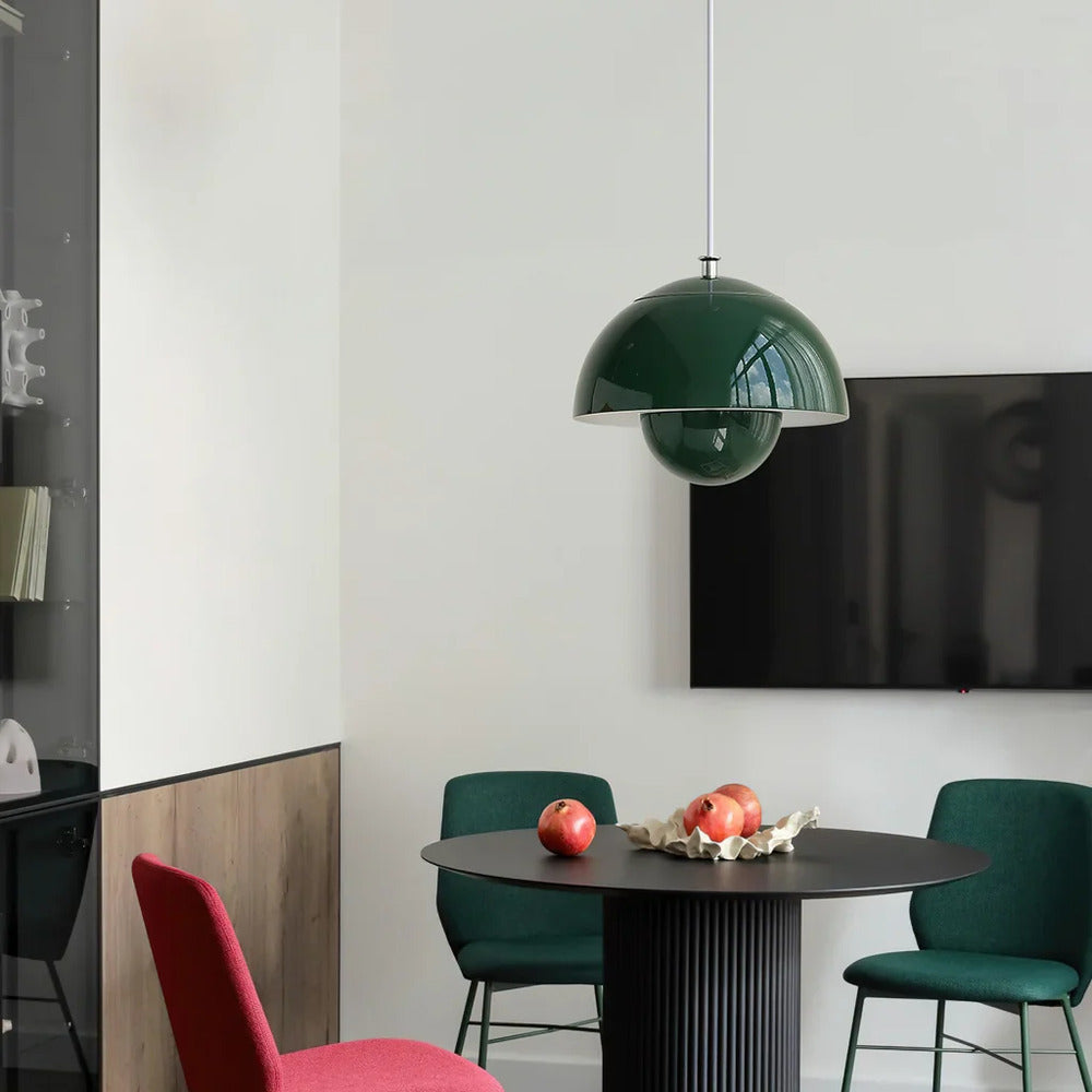Floréal – Lampada a sospensione in metallo nordico a forma di fiore in design retrò