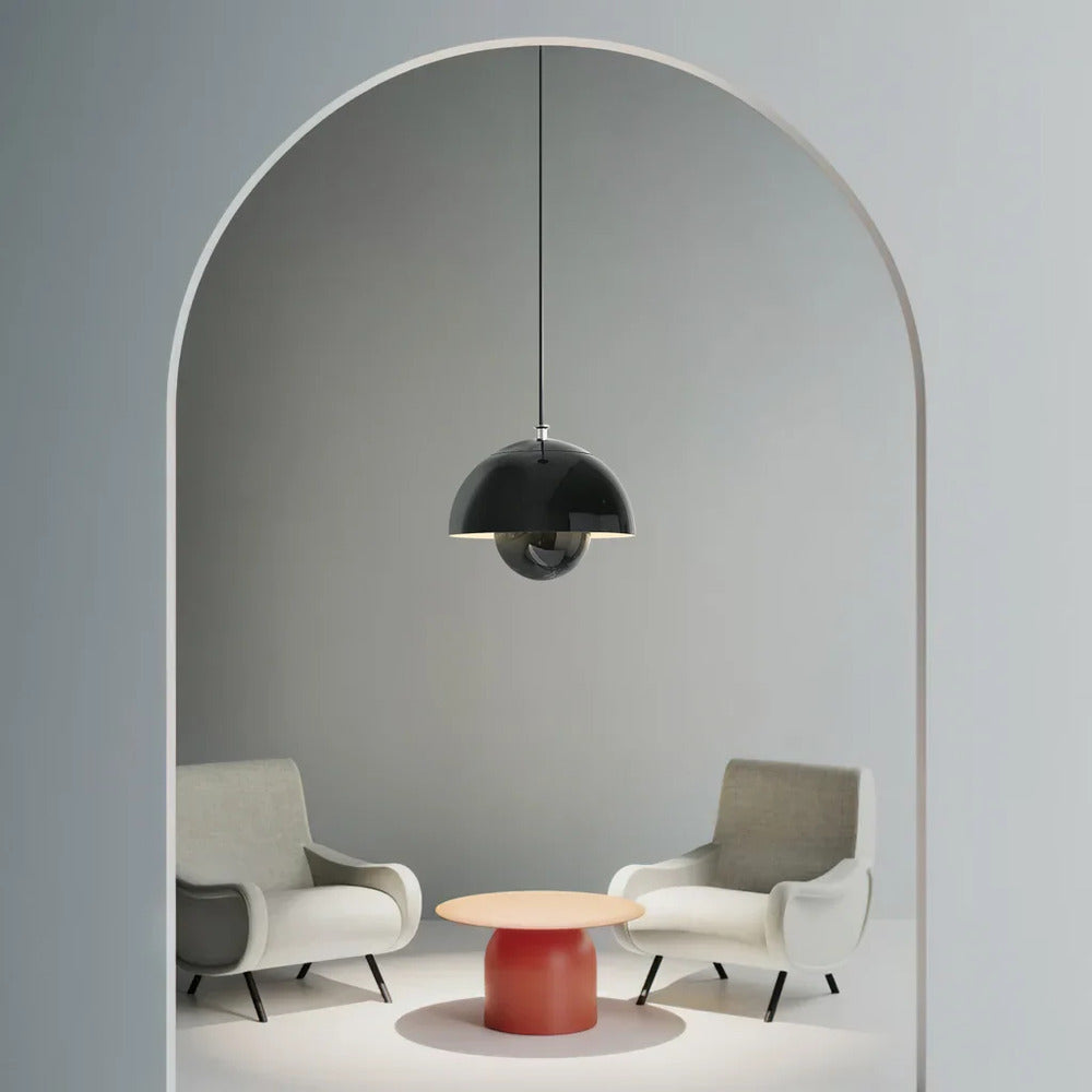 Floréal – Lampada a sospensione in metallo nordico a forma di fiore in design retrò