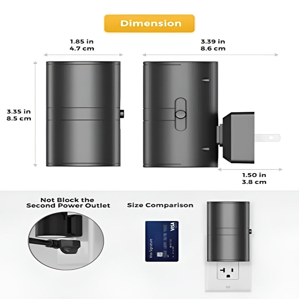 LumoPillar – Lampada da Parete LED Dimmerabile per Esterni con Design Plug-in