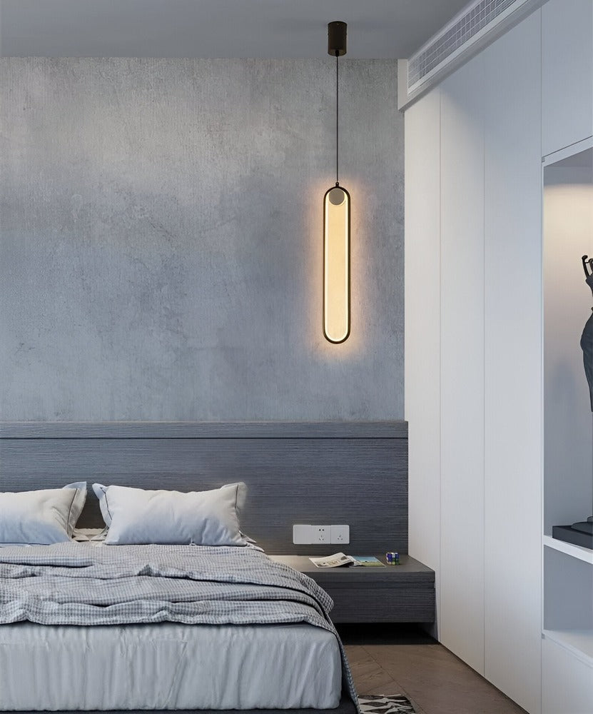 AeroLine – Lampada da soffitto LED allungata in alluminio nero