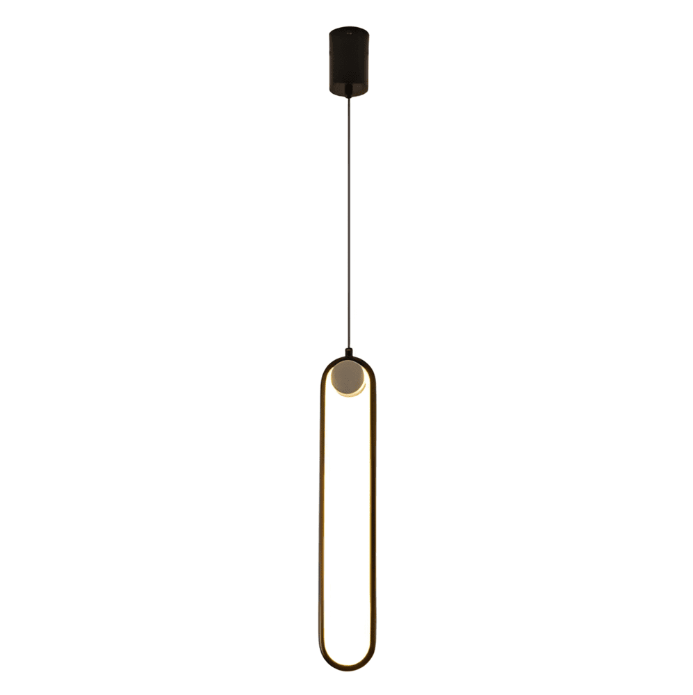 AeroLine – Lampada da soffitto LED allungata in alluminio nero