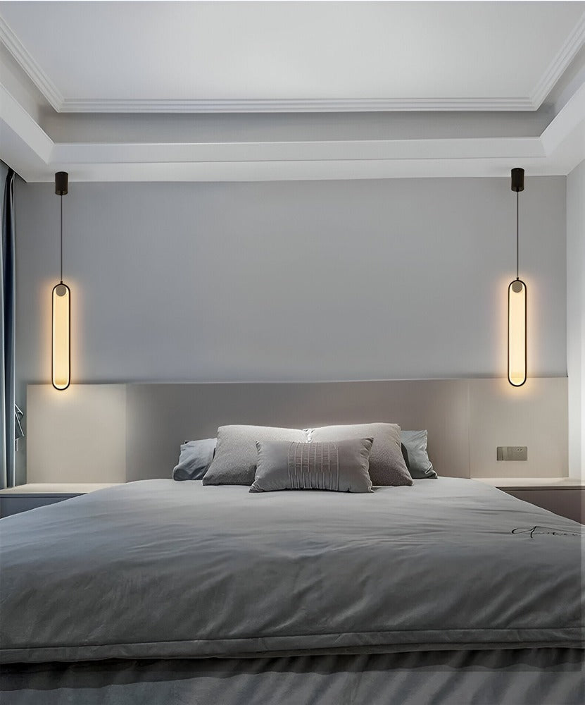 AeroLine – Lampada da soffitto LED allungata in alluminio nero