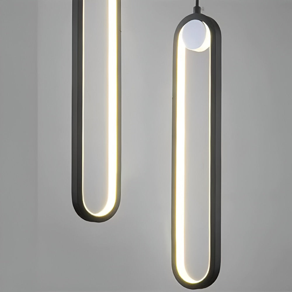 AeroLine – Lampada da soffitto LED allungata in alluminio nero