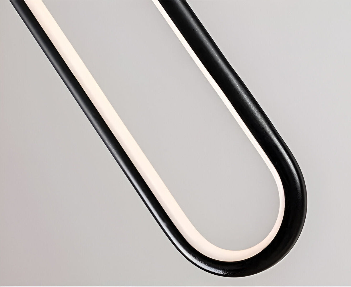 AeroLine – Lampada da soffitto LED allungata in alluminio nero