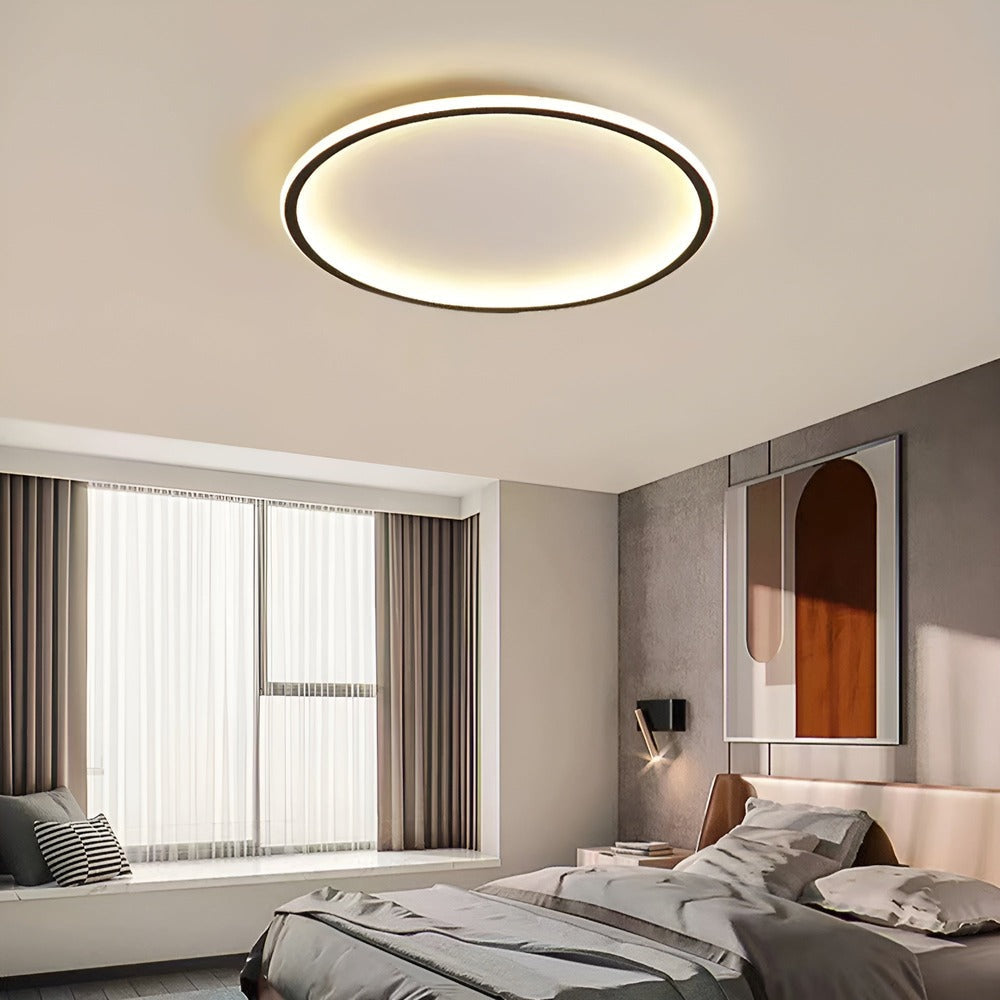 LumoSphere – Lampada da soffitto LED dimmerabile rotonda in metallo e vetro