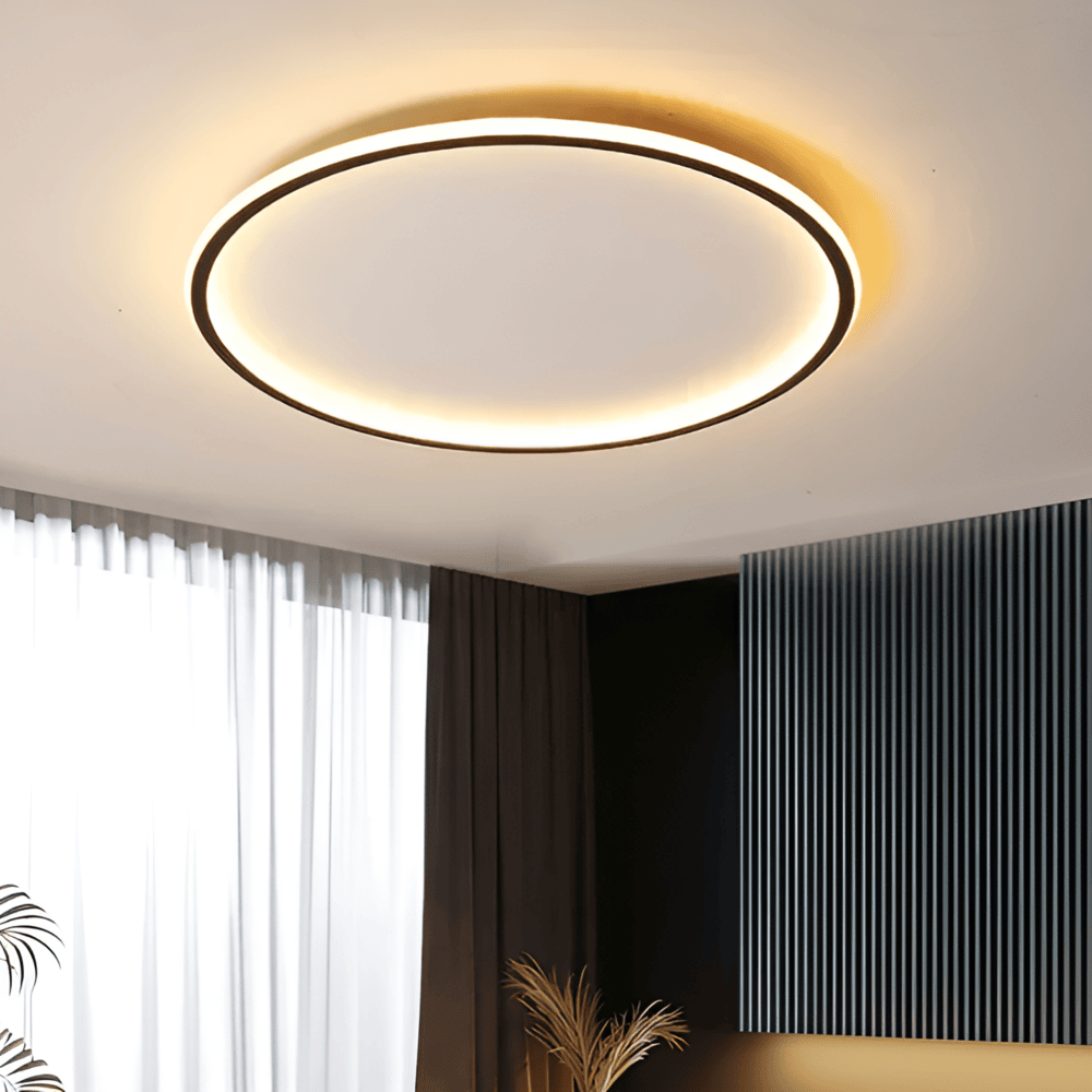 LumoSphere – Lampada da soffitto LED dimmerabile rotonda in metallo e vetro