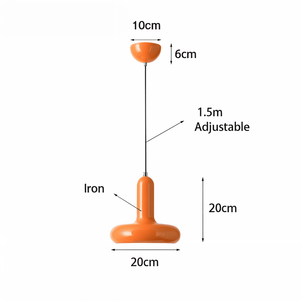 RetroPop – Lampada da soffitto Bauhaus colorata in stile macaron