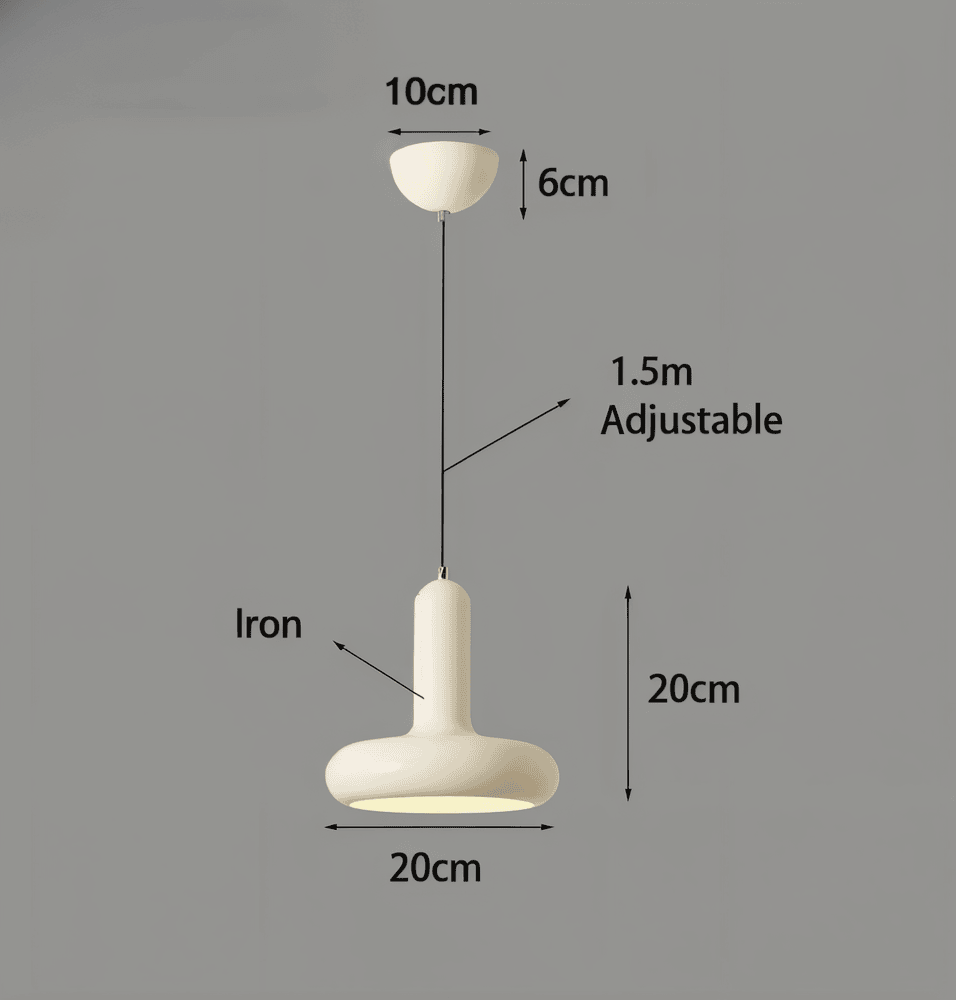 RetroPop – Lampada da soffitto Bauhaus colorata in stile macaron
