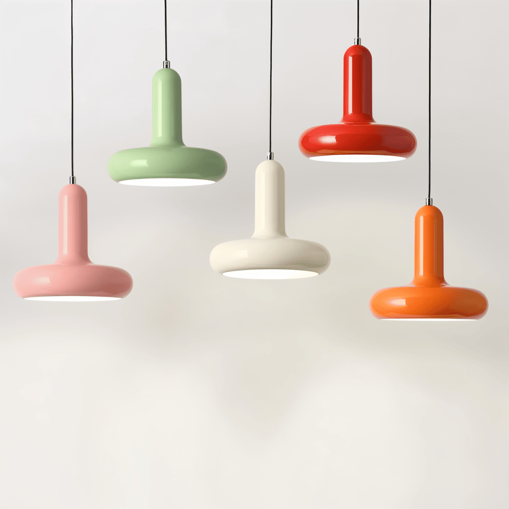 RetroPop – Lampada da soffitto Bauhaus colorata in stile macaron