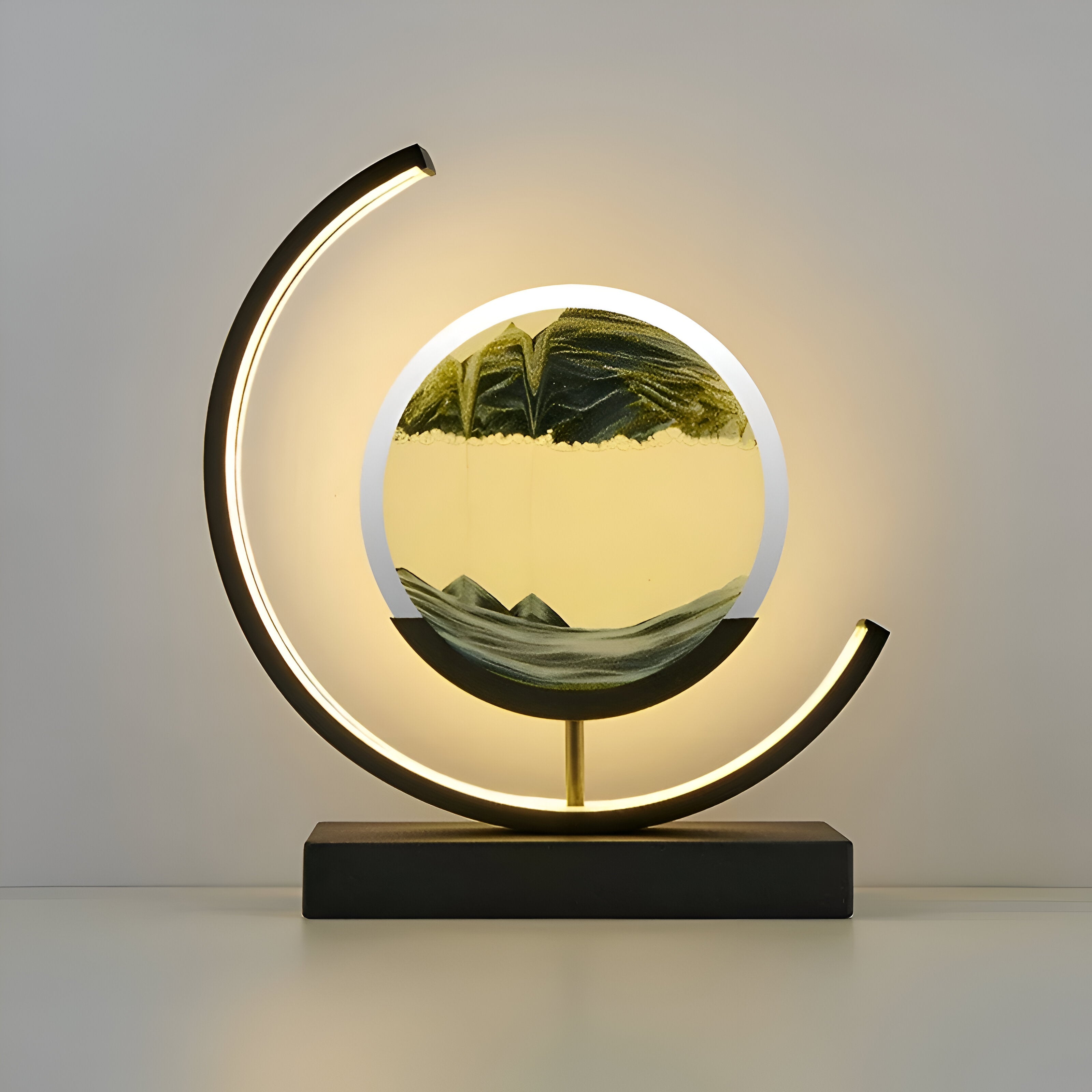 Sand Glow – Lampada di sabbia con app e telecomando – LED dimmerabile con 3 colori di luce