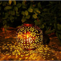 SunAura Vintage Lampada Solare – Lanterna Solare in Metallo Appesa