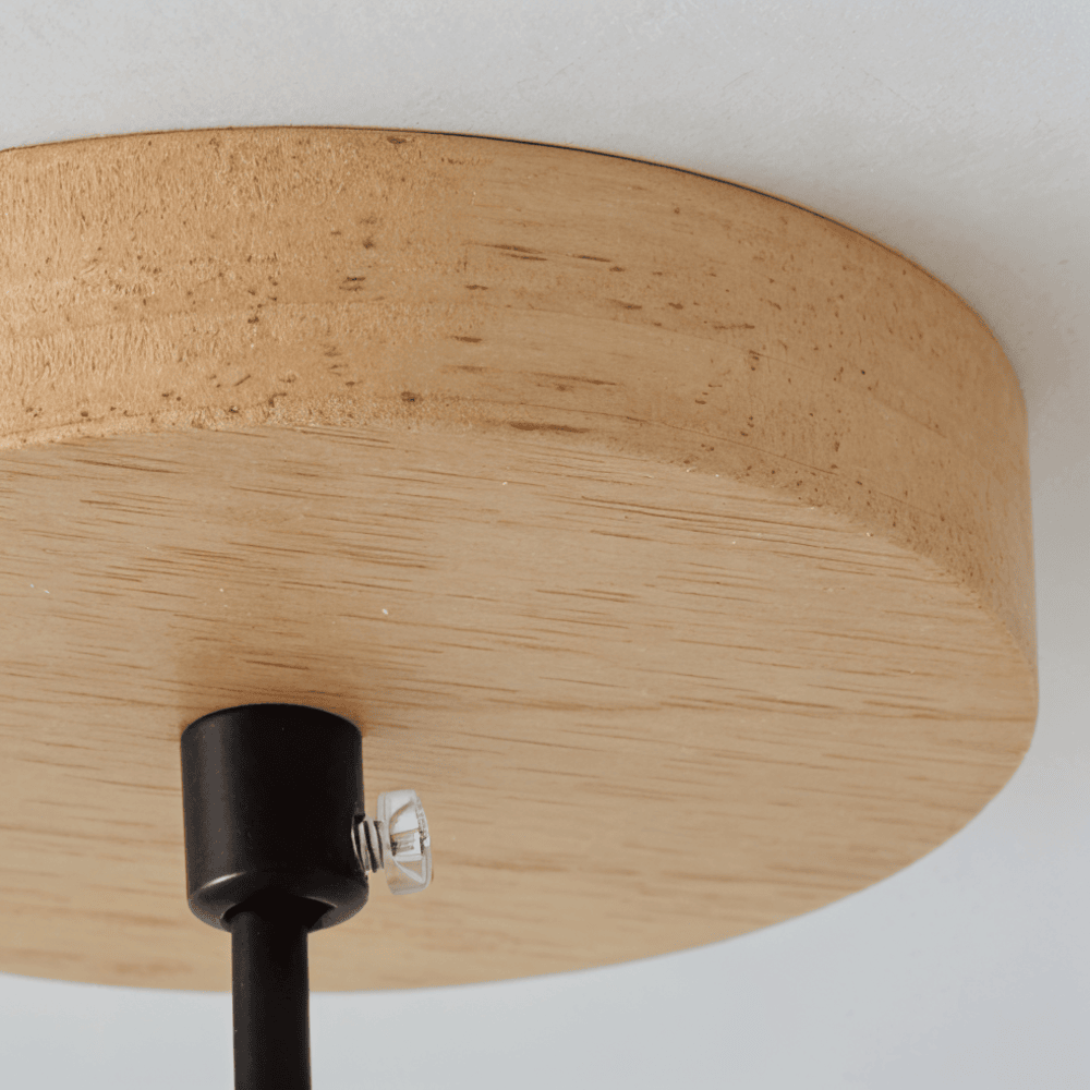SpiraWood – Lampada da Soffitto Artistica e Cilindrica in Legno