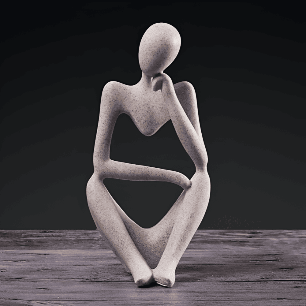 MindSculpt Scultura – Figura Astratta di Pensiero in Resina