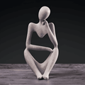 MindSculpt Scultura – Figura Astratta di Pensiero in Resina