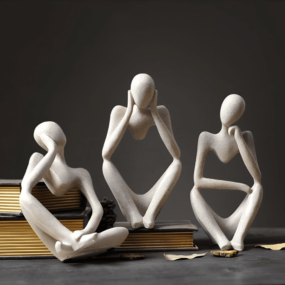 MindSculpt Scultura – Figura Astratta di Pensiero in Resina