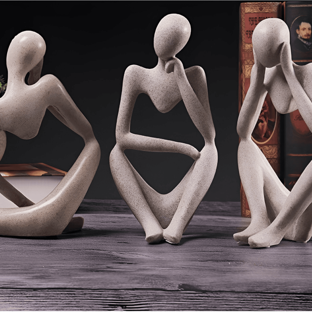 MindSculpt Scultura – Figura Astratta di Pensiero in Resina