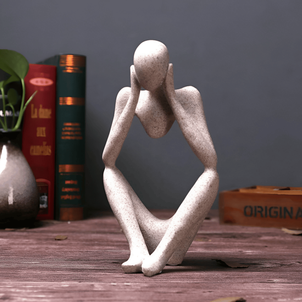 MindSculpt Scultura – Figura Astratta di Pensiero in Resina