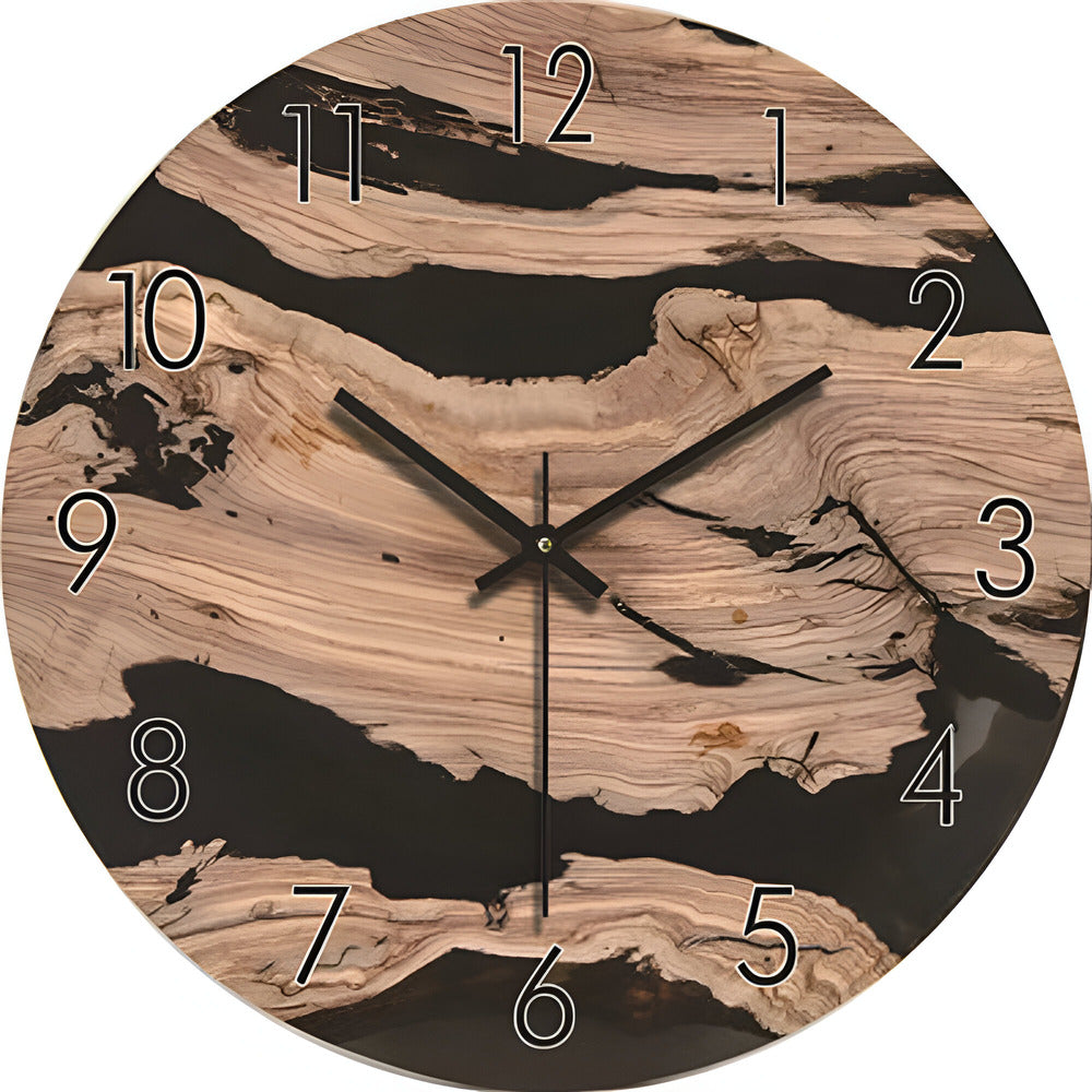 TimberHush – Orologio da Parete Minimalista in Legno con Design Scandinavo Moderno