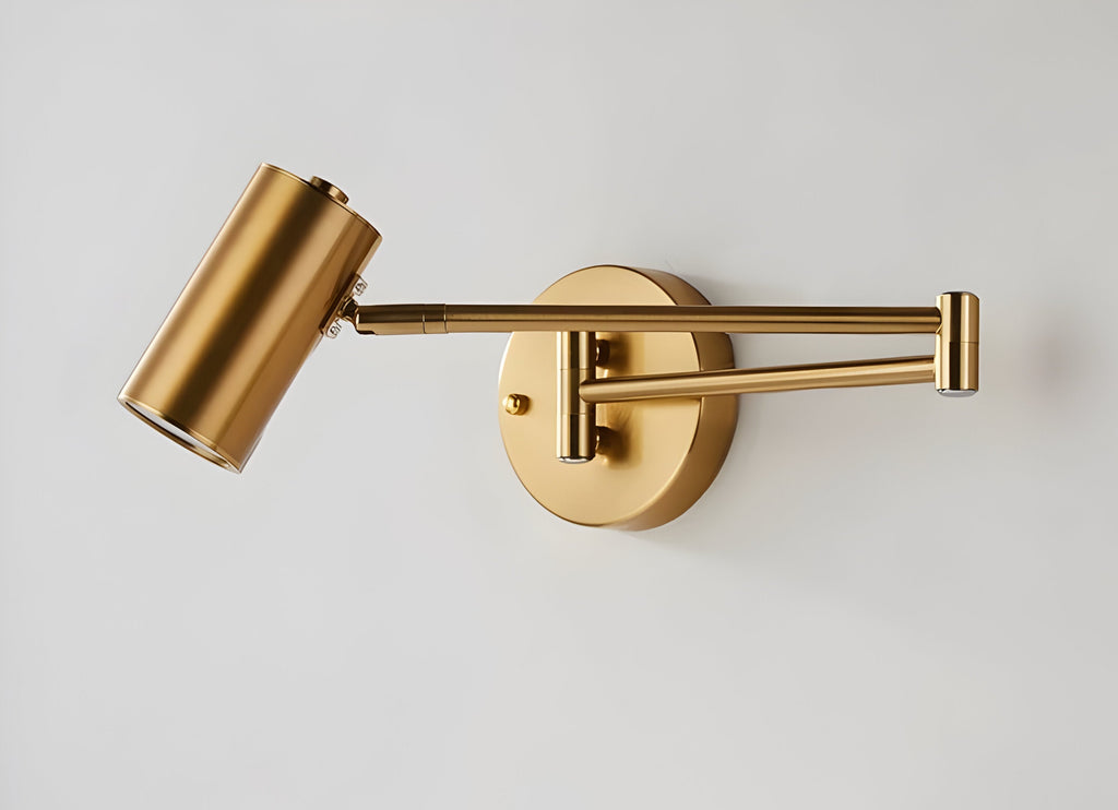 FlexaLume – Lampada da Parete Regolabile in Oro e Nero per Camera da Letto e Lettura