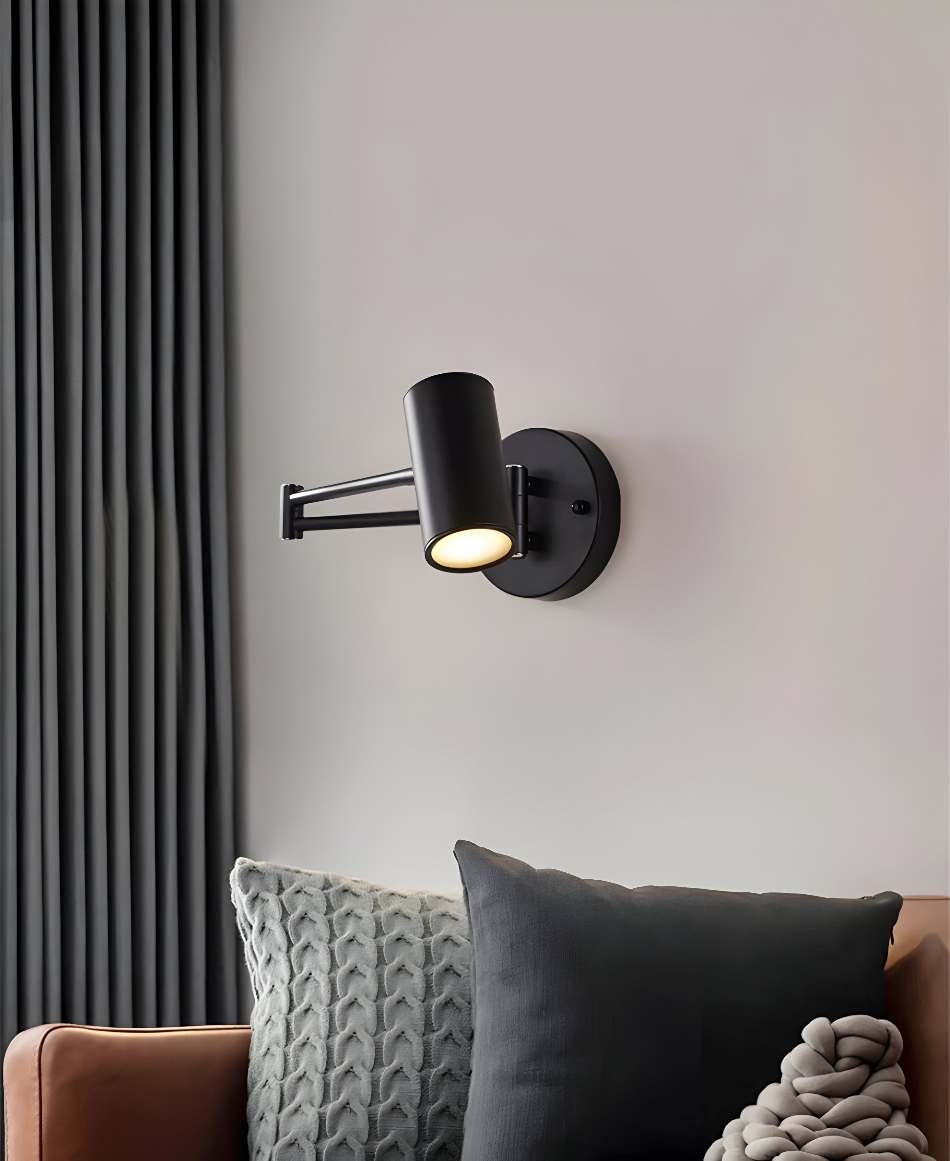 FlexaLume – Lampada da Parete Regolabile in Oro e Nero per Camera da Letto e Lettura