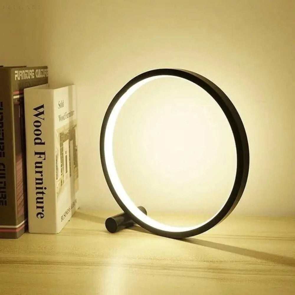Lampada da Scrivania LED Dimmerabile a Forma di Anello