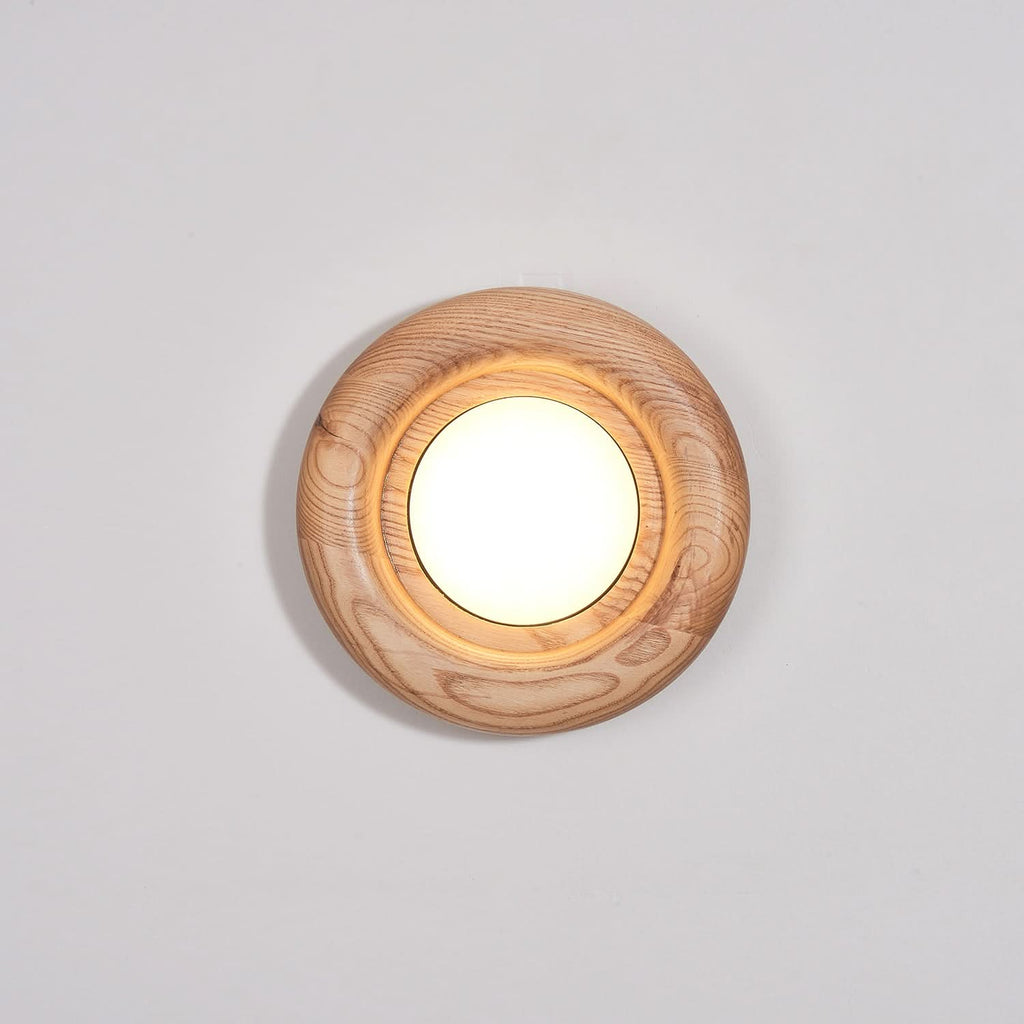 Orbitus LED Wall Light – Cornice in Legno Moderna