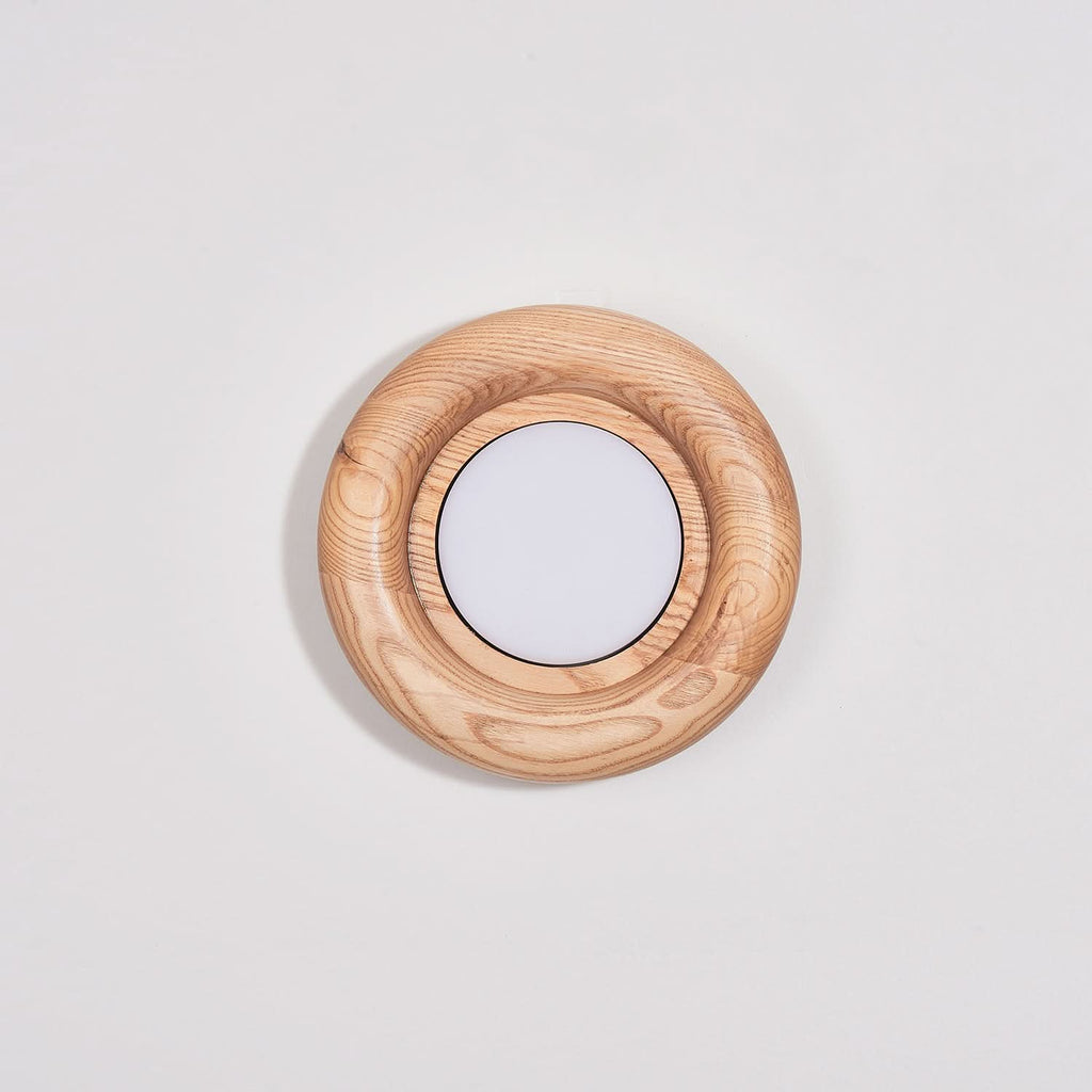Orbitus LED Wall Light – Cornice in Legno Moderna
