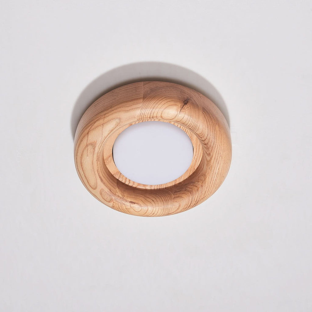 Orbitus LED Wall Light – Cornice in Legno Moderna