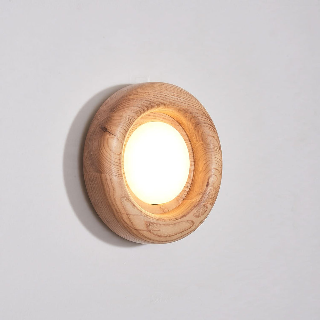 Orbitus LED Wall Light – Cornice in Legno Moderna