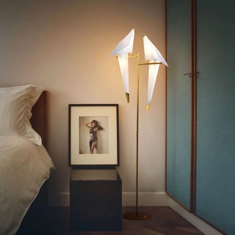 Lampada da Parete a Forma di Uccello Origami Magnetico – Lampada LED Calda