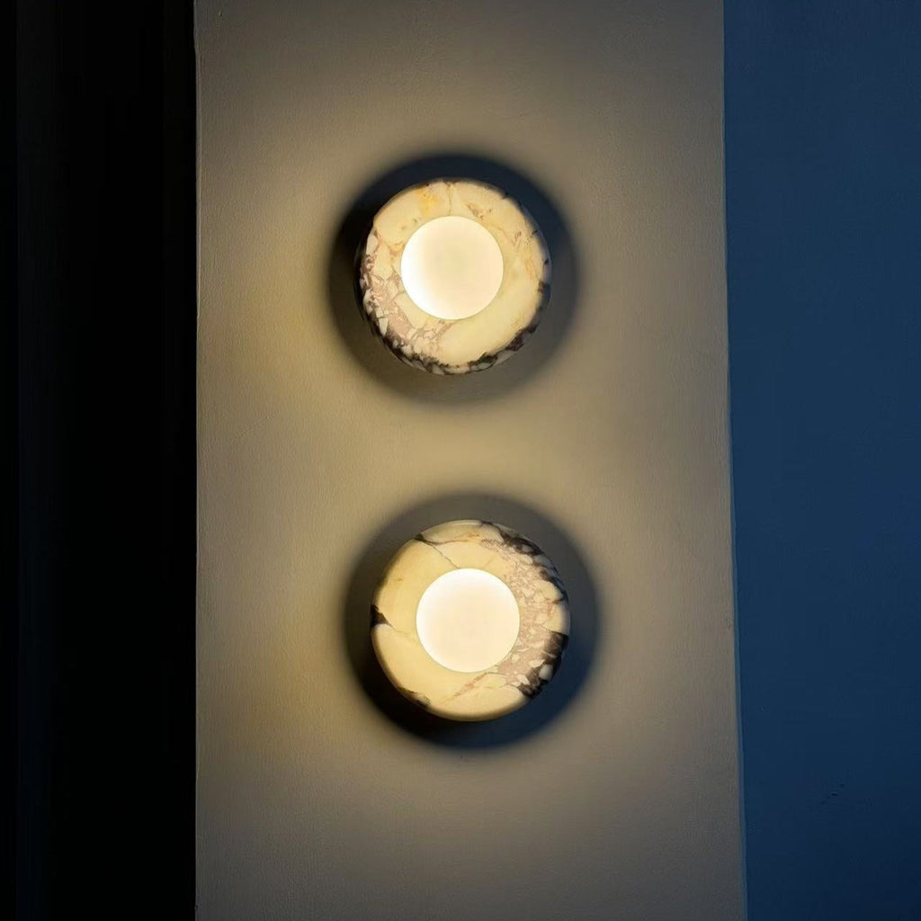Applique in Marmo Moderna Luce da Parete LED Interna Elegante