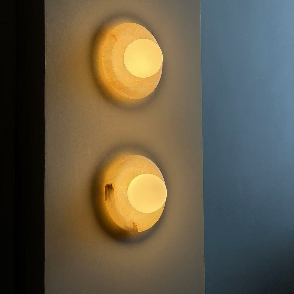 Applique in Marmo Moderna Luce da Parete LED Interna Elegante