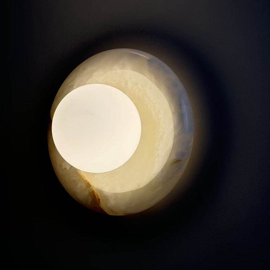 Applique in Marmo Moderna Luce da Parete LED Interna Elegante