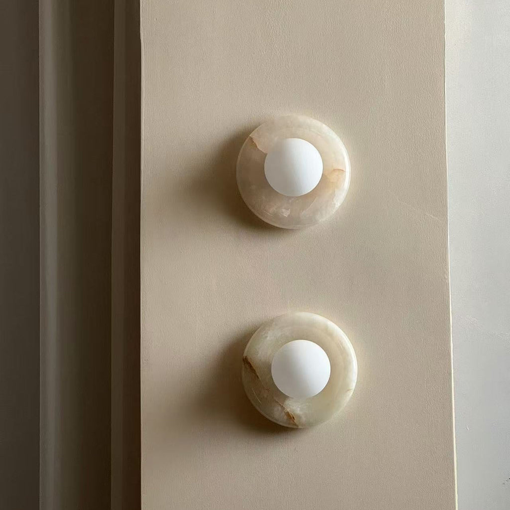 Applique in Marmo Moderna Luce da Parete LED Interna Elegante