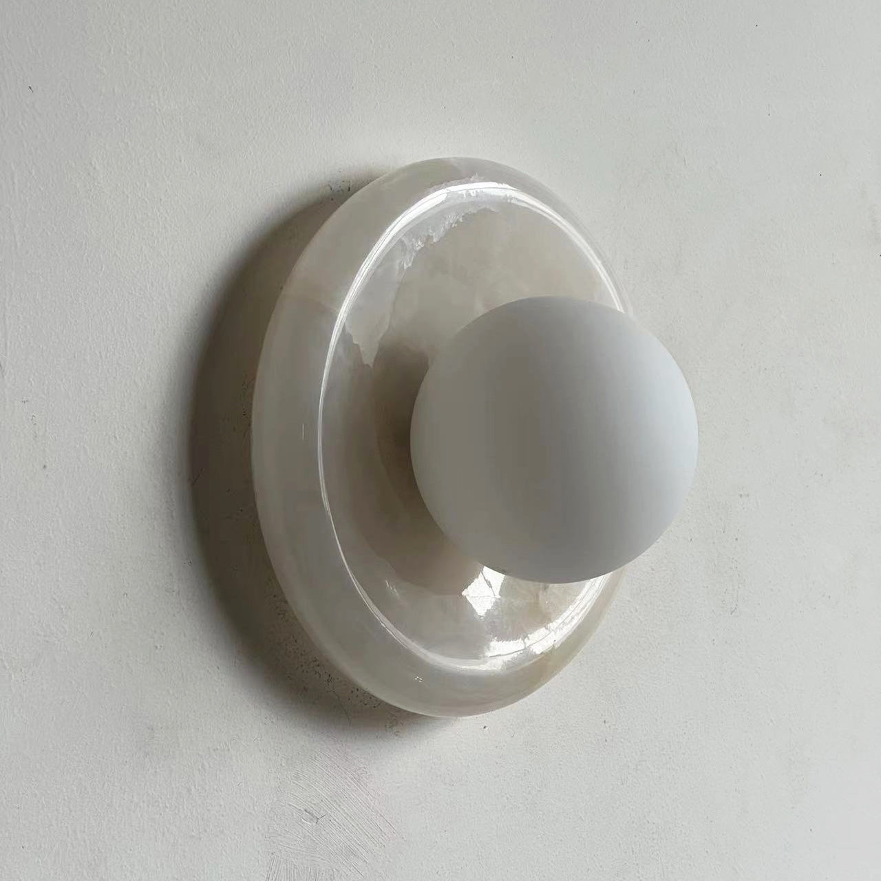 Applique in Marmo Moderna Luce da Parete LED Interna Elegante
