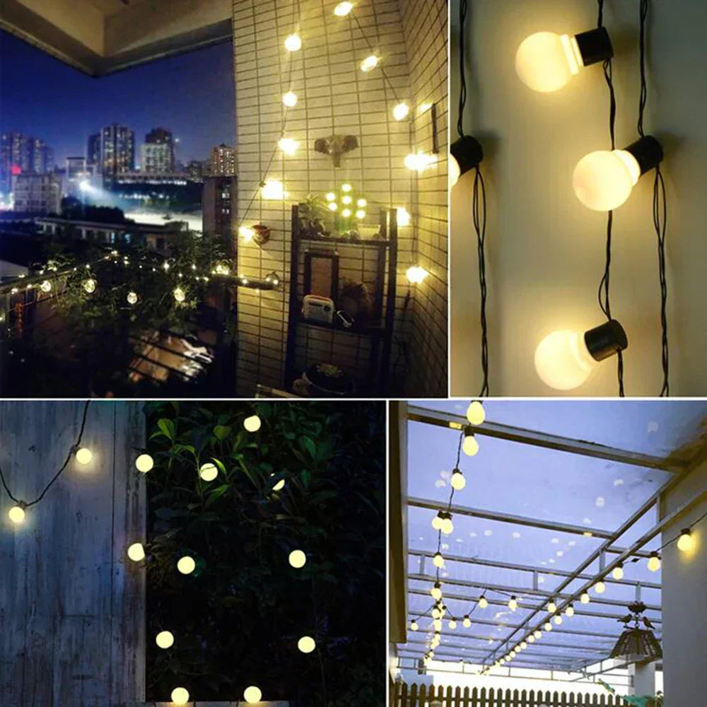 Luci a Stringa Impermeabili per Esterni - Illuminazione Solare per Giardini e Terrazze