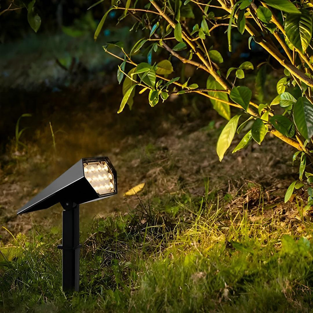 Luce Paesaggistica Solare da Esterno con Fari LED Regolabili