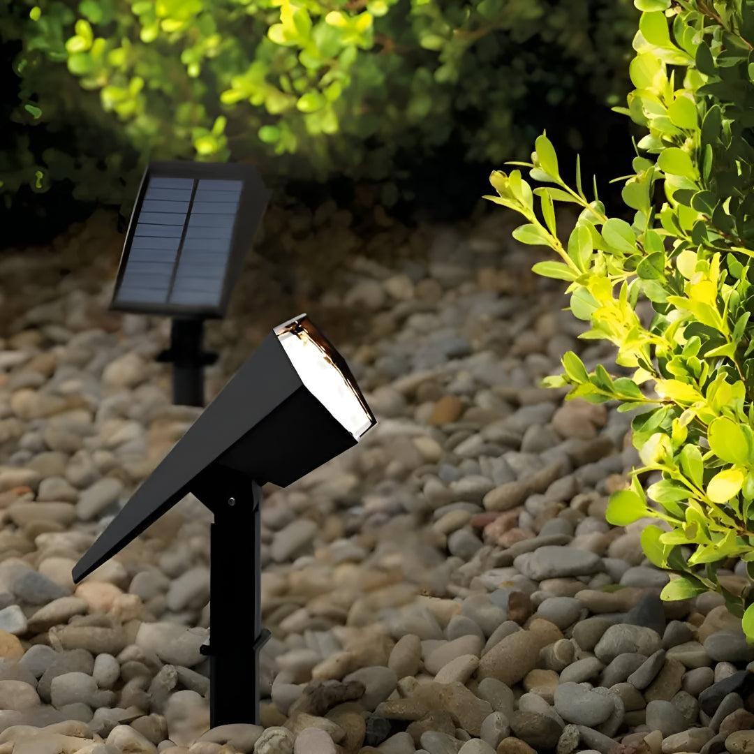 Luce Paesaggistica Solare da Esterno con Fari LED Regolabili
