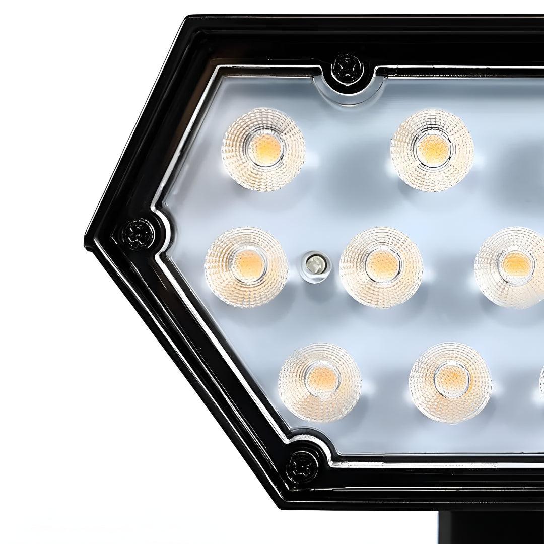 Luce Paesaggistica Solare da Esterno con Fari LED Regolabili