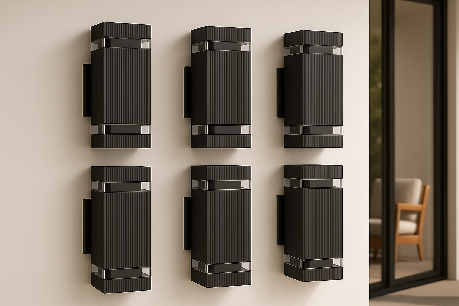 Lampada da Parete Esterna Moderna con Luce Su e Giù e Design Resistente alle Intemperie