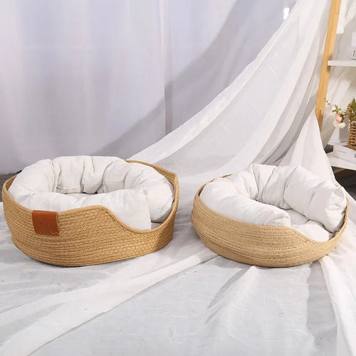 BAMBOONEST – Divano per gatti ecologico con design in cotone traspirante