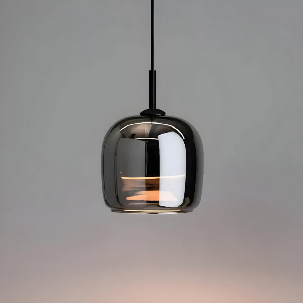 Lampada a Sospensione per Isola Cucina con Ombra Nera Artistica Moderna