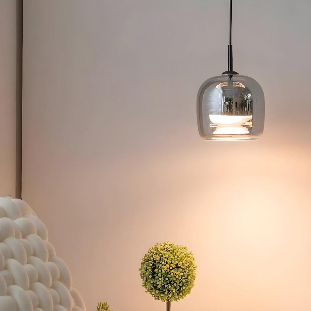 Lampada a Sospensione per Isola Cucina con Ombra Nera Artistica Moderna