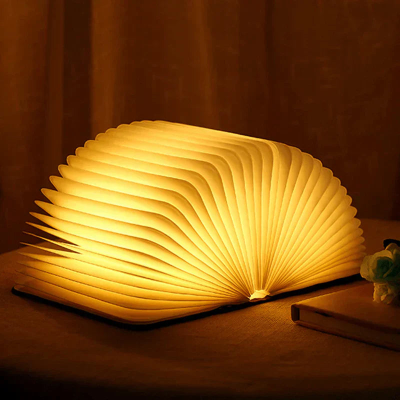 Lampada da libro pieghevole con luce LED calda - StoryGlow