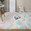 Tappeto in Peluche Arcobaleno Colorato